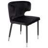 MOD The Rhea Dining Chair, Velvet, Set Of 2, Black/Silver -abbyson shop 36f187b7015dfa48 5386 w800 h800 b1 p0