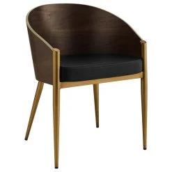 LexMod Cooper Faux Leather Dining Armchair In Gold -abbyson shop 3891155000cd2836 3829 w800 h800 b1 p0
