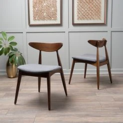 GDFStudio GDF Studio Issaic Mid Century Design Wood Dining Chairs, Set Of 2, Charcoal/Waln 12 GDFStudio GDF Studio Issaic Mid Century Design Wood Dining Chairs, Set Of 2, Charcoal/Waln -abbyson shop 39418a7b0f9051de 2411 w800 h800 b0 p0