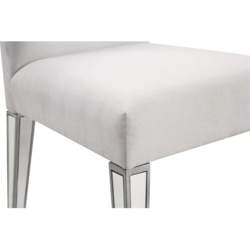 Elegant Furniture & Lighting Chamberlan Clear Mirror Chair 6 Elegant Furniture & Lighting Chamberlan Clear Mirror Chair - Image 4
