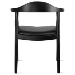 Homedotdot Real Oak Wood PU Leather Seat Wegner Kennedy With Arms Dining Chair, Black -abbyson shop 3d31010d0fb6fb5d 0959 w800 h800 b1 p0