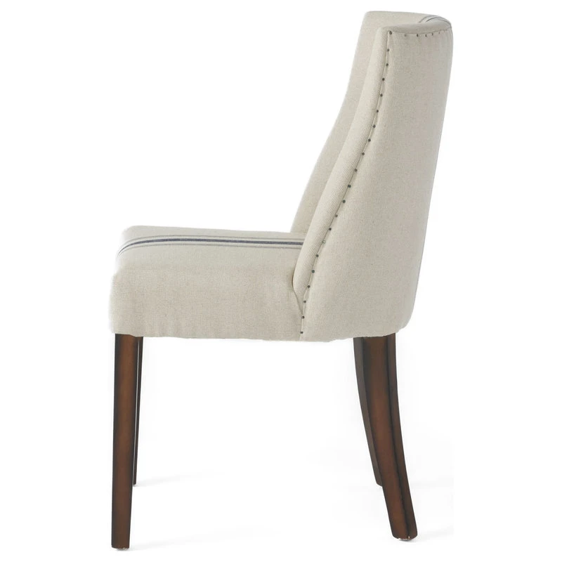 GDFStudio GDF Studio Rydel Fabric Dining Chairs, Set Of 2, Blue Stripe 12 GDFStudio GDF Studio Rydel Fabric Dining Chairs, Set Of 2, Blue Stripe - Image 10