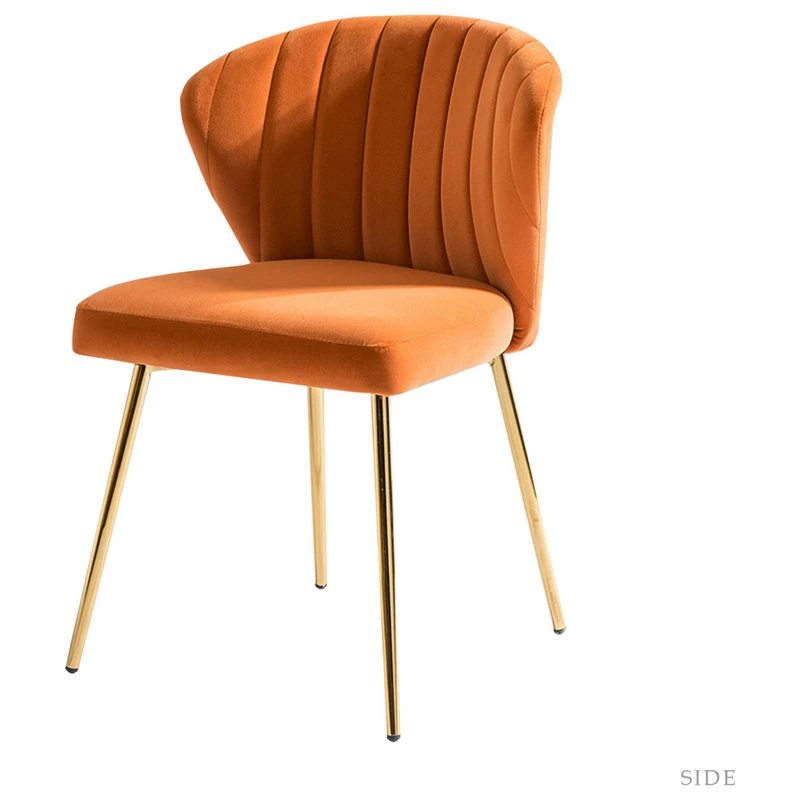 MOD The Audrey Dining Chair, Velvet, Set Of 2, Orange 5 MOD The Audrey Dining Chair, Velvet, Set Of 2, Orange - Image 3