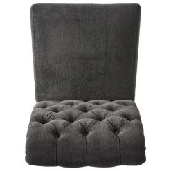 GDFStudio GDF Studio Elmerson Roll Back Dining Chairs, Set Of 2, Dark Gray, Fabric -abbyson shop 3f4105540369ee09 8010 w800 h800 b1 p0