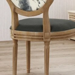 GDFStudio GDF Studio Reed Upholstered Farmhouse Dining Chairs, Set Of 2, Dark Gray/Print/N -abbyson shop 3f511ec60f9075dc 5359 w800 h800 b0 p0