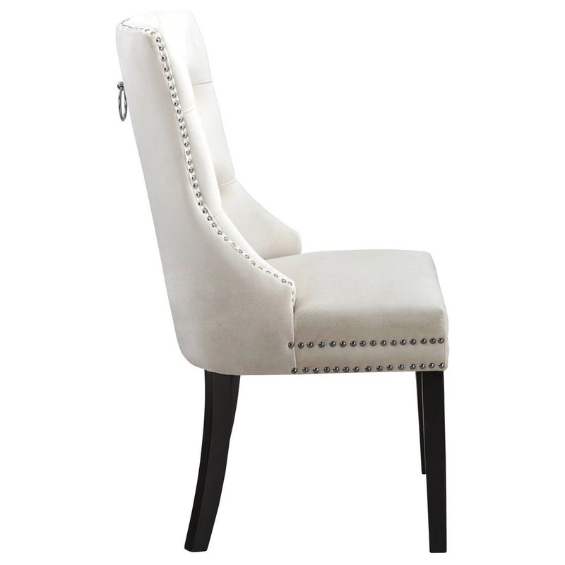 MOD The Monarch Dining Chair, Cream, Velvet, Set Of 2 5 MOD The Monarch Dining Chair, Cream, Velvet, Set Of 2 - Image 3