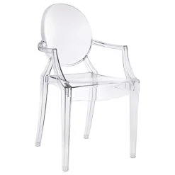 LexMod Casper Dining Armchair, Clear, Indoor/Outdoor -abbyson shop 4171886b00cd1a35 9435 w800 h800 b1 p0