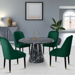 MOD The Maisie Dining Chair, Green, Velvet, Set Of 2 -abbyson shop 438123e50274178f 0722 w800 h800 b0 p0