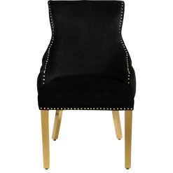 MOD The Sovereign Dining Chair, Black, Velvet, Set Of 2 -abbyson shop 4481216a02741613 0793 w800 h800 b1 p0