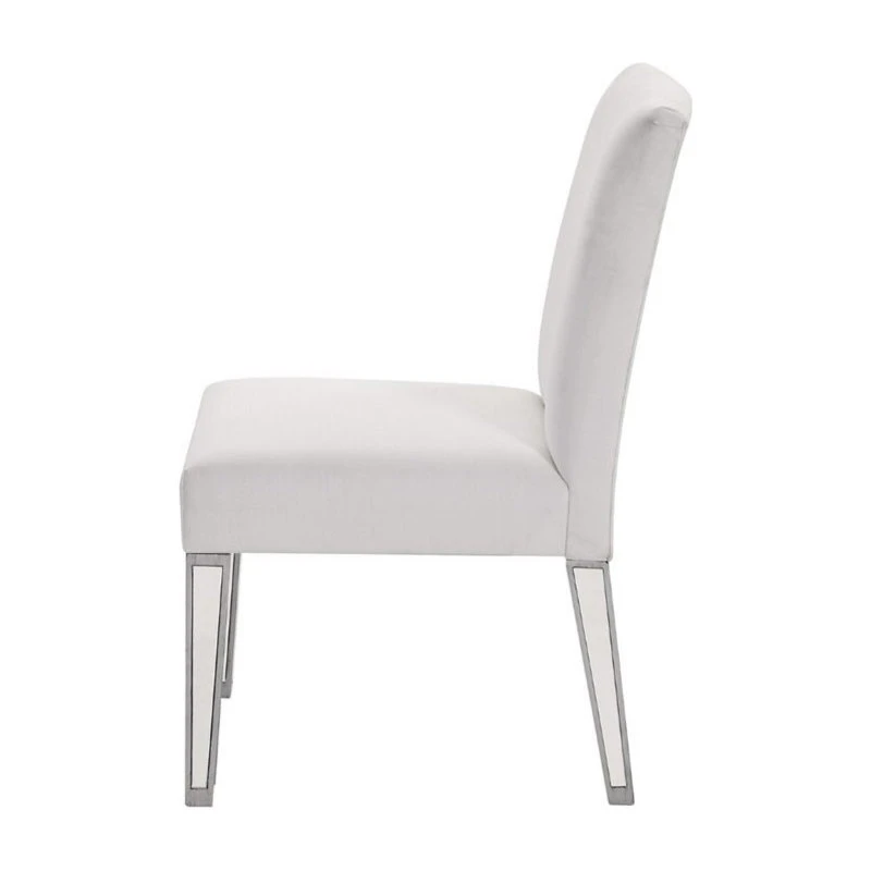 Elegant Furniture & Lighting Chamberlan Clear Mirror Chair 4 Elegant Furniture & Lighting Chamberlan Clear Mirror Chair - Image 2