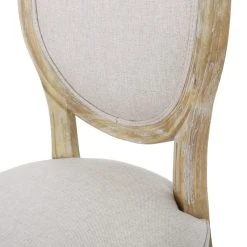 GDFStudio Jerome French Country Dining Chairs, Set Of 4, Beige/Natural, Fabric, Rubberwood -abbyson shop 4561b80c0239928d 9487 w800 h800 b0 p0