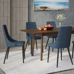 MOD The Lofton Dining Chair, Blue, Fabric, Set Of 2 -abbyson shop 45e107e60e8c7f2a 1626 w800 h800 b0 p0