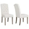 BTexpert French High Back Tufted Upholstered Dining Chair, Set Of 2 Ivory Beige -abbyson shop 462184fe0c799d81 2090 w800 h800 b1 p0
