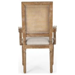 GDFStudio Zentner Wood And Cane Upholstered Dining Chair, Beige + Natural, Set Of 2 -abbyson shop 494127b600d3e1bf 0189 w800 h800 b1 p0