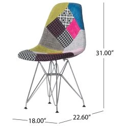 GDFStudio GDF Studio Cassius Multi-Color Patchwork Fabric Chairs, Set Of 2 -abbyson shop 495132410369cf11 7236 w800 h800 b1 p0