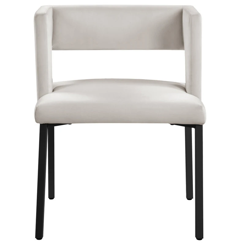 MOD The Verve Dining Chair, Cream And Matte Black, Velvet And Iron, Set Of 2 8 MOD The Verve Dining Chair, Cream And Matte Black, Velvet And Iron, Set Of 2 - Image 6