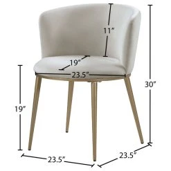 Meridian Furniture Skylar Dining Chair, Set Of 2, Cream Velvet, Brushed Gold Iron Legs 19 Meridian Furniture Skylar Dining Chair, Set Of 2, Cream Velvet, Brushed Gold Iron Legs -abbyson shop 4a311cdb027416c3 3319 w800 h800 b1 p0