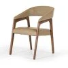 Vig Furniture Inc. Modrest Clive Modern Taupe And Walnut Dining Chair