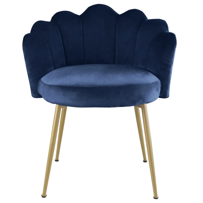 MOD The Perla Dining Chair, Navy, Velvet, Set Of 2 5 MOD The Perla Dining Chair, Navy, Velvet, Set Of 2 - Image 3