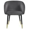 MOD The Soho Dining Chair, Gray, Velvet
