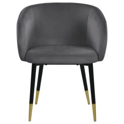 MOD The Soho Dining Chair, Gray, Velvet