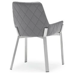 Zuri Furniture Sydney Leatherette Dining Chair With Brushed Stainless Steel Legs, Gray 9 Zuri Furniture Sydney Leatherette Dining Chair With Brushed Stainless Steel Legs, Gray -abbyson shop 4e111d7b0d092b78 6279 w800 h800 b1 p0
