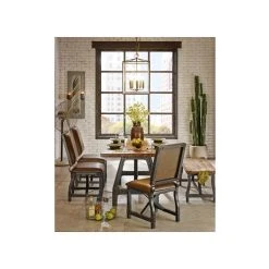 Olliix The Ivan Dining Chair, Chocolate Brown, Faux Leather -abbyson shop 4ed113a00825ea76 3582 w800 h800 b0 p0