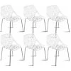 Costway Set Of 6 Birch Sapling Plastic Dining Chairs Stackable Armless White -abbyson shop 4fd1ad8a0e5e13c0 1181 w800 h800 b1 p0