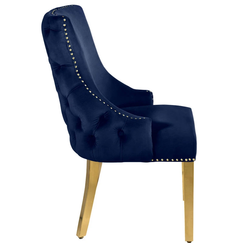MOD The Sovereign Dining Chair, Navy, Velvet, Set Of 2 6 MOD The Sovereign Dining Chair, Navy, Velvet, Set Of 2 - Image 4