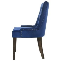 Acme Furniture Farren Side Chair, Blue Velvet And Espresso Finish -abbyson shop 5051cdf10fae0610 0637 w800 h800 b1 p0