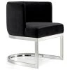 MOD The Fay Dining Chair, Black And Chrome, Velvet -abbyson shop 52c12b5c02741549 1287 w800 h800 b1 p0