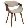 Lumisource Curvo Dining Chair With Walnut Wood And Cream Fabric CH-CRVNL WL+CR -abbyson shop 52f121760afb1f84 7276 w800 h800 b1 p0