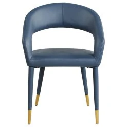Meridian Furniture Destiny Dining Chair, Navy, Faux Leather -abbyson shop 53719f3a018ee588 3428 w800 h800 b1 p0