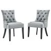 LexMod Regent Tufted Performance Velvet Dining Side Chairs, Set Of 2, Light Gray -abbyson shop 5381796700cd2d82 2826 w800 h800 b1 p0