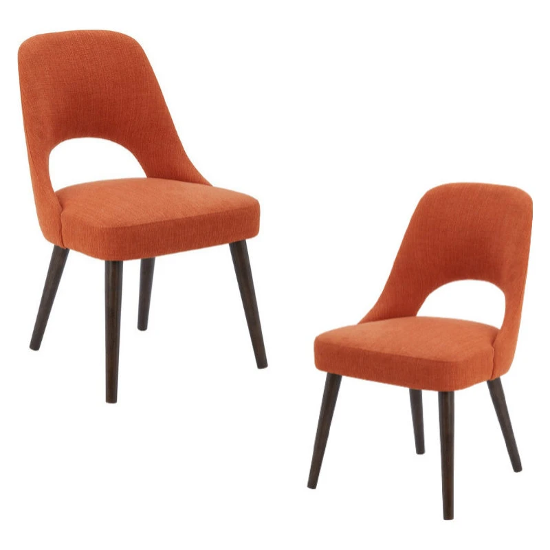 Olliix INK+IVY Nola Dining Chairs, Set Of 2, Orange 3 Olliix INK+IVY Nola Dining Chairs, Set Of 2, Orange