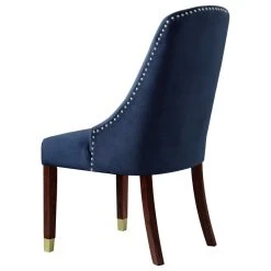 MOD The Grand Dining Chair, Set Of 2, Navy Blue Velvet/Goldtone -abbyson shop 55a15ada0e9f6a7c 2226 w800 h800 b1 p0