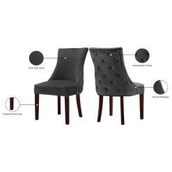 MOD The Splendor Dining Chair, Gray, Velvet Set Of 2 -abbyson shop 55d1a26a032dfd44 0735 w800 h800 b1 p0