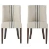 GDFStudio GDF Studio Rydel Fabric Dining Chairs, Set Of 2, Blue Stripe -abbyson shop 57a10b6b022ea2e4 3747 w800 h800 b1 p0