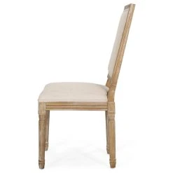 GDFStudio Amy French Country Wood Upholstered Dining Chair, Set Of 2, Beige/Natural -abbyson shop 5951237000b9e348 8164 w800 h800 b1 p0