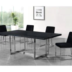 MOD The Josephine Velvet Dining Chair, Black And Silver, Set Of 2 12 MOD The Josephine Velvet Dining Chair, Black And Silver, Set Of 2 -abbyson shop 5bc1946c02741496 0745 w800 h800 b0 p0