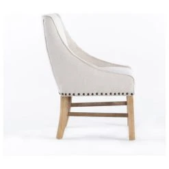GDFStudio GDF Studio James Contemporary Fabric Upholstered Dining Chair, Linen/Natural -abbyson shop 5cc1d03301ceb09d 6293 w800 h800 b1 p0