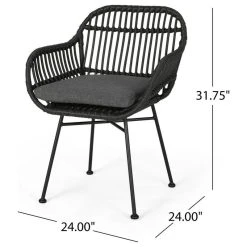 GDFStudio Rodney Indoor Woven Faux Rattan Chairs With Cushions, Set Of 2, Gray, Dark Gray -abbyson shop 5ce158520f931e33 2048 w800 h800 b1 p0