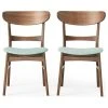 GDFStudio GDF Studio Helen Mid Century Dining Chair, Set Of 2, Mint/Natural Walnut -abbyson shop 5d511cff01b08280 6108 w800 h800 b1 p0