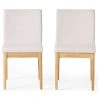 GDFStudio Oceanna Mid Century Modern Dining Chairs, Set Of 2, Light Beige/Oak, Fabric -abbyson shop 5d617bbf01c42425 3401 w800 h800 b1 p0