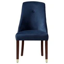 MOD The Grand Dining Chair, Set Of 2, Navy Blue Velvet/Goldtone -abbyson shop 5f119e6a0e9f6a74 2226 w800 h800 b1 p0