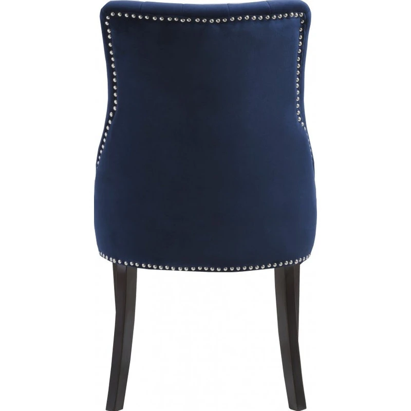 Meridian Furniture Oxford Velvet Dining Chair, Set Of 2, Navy 6 Meridian Furniture Oxford Velvet Dining Chair, Set Of 2, Navy - Image 4