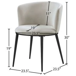 Meridian Furniture Skylar Dining Chair, Set Of 2, Cream Velvet, Matte Black Iron Legs 19 Meridian Furniture Skylar Dining Chair, Set Of 2, Cream Velvet, Matte Black Iron Legs -abbyson shop 6161589902741520 3289 w800 h800 b1 p0