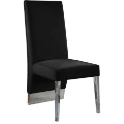MOD The Cairo Dining Chair, Black And Chrome, Velvet, Set Of 2 -abbyson shop 61d16cc2027414c7 0737 w800 h800 b1 p0