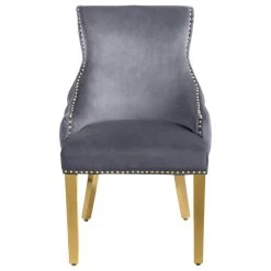 MOD The Sovereign Dining Chair, Gray, Velvet, Set Of 2 -abbyson shop 61e1837e0f341d10 0747 w800 h800 b1 p0