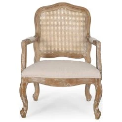 GDFStudio Biorn French Country Upholstered Dining Armchair, Beige + Natural, Set Of 2 -abbyson shop 6271bd8c00792bff 1706 w800 h800 b1 p0